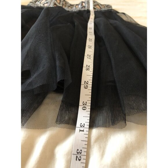 Vintage Blondie Nites Stacy Sklar Strapless Embellished Tulle Dress 7 y2k Prom - Picture 10 of 10